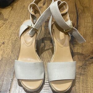 J. Crew Cream Wedge Sandals